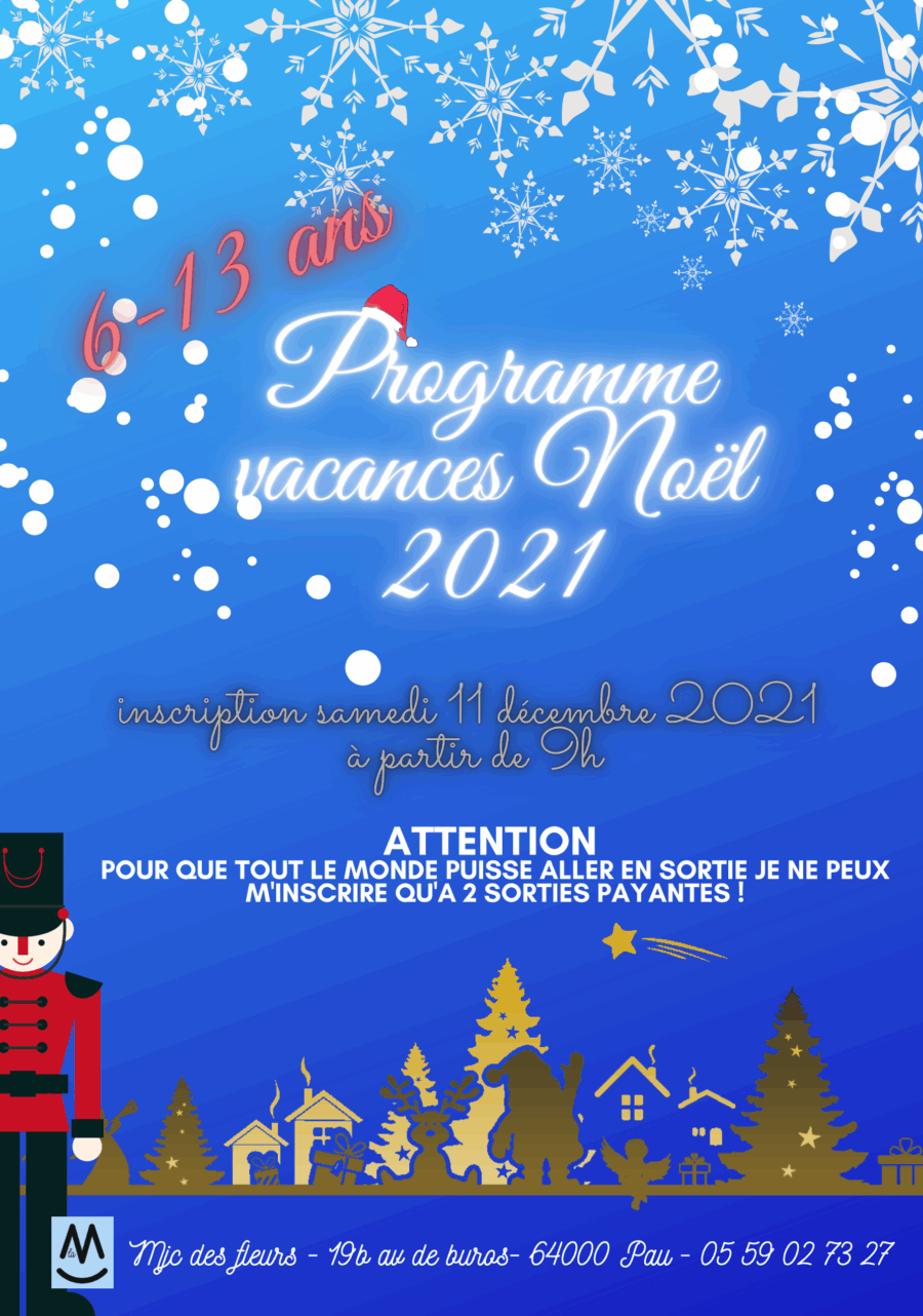 Programme des vacances 6- 13 ans